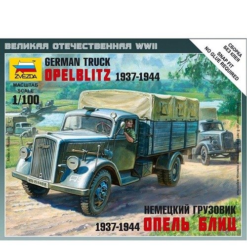 Cover for Zvezda · 1:100 Wwii Deutscher 3t Transporter Lkw (Spielzeug)