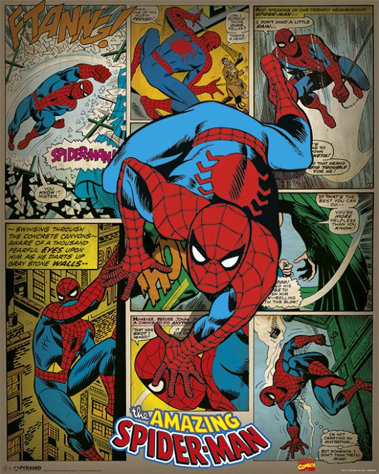 Spider-Man - Retro (Poster Mini 40x50 Cm) - Marvel: Pyramid - Merchandise - Pyramid Posters - 5050574504263 - 1. oktober 2019
