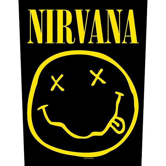 Cover for Nirvana · Nirvana Back Patch: Smiley (Tilbehør) [Black edition] (2020)