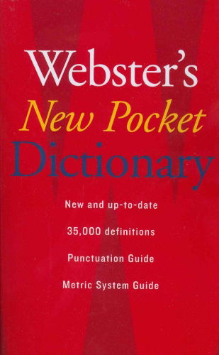 Cover for The Editors of the Webster's New World Dictionaries · Webster's New Pocket Dictionary (Paperback Book) (2008)