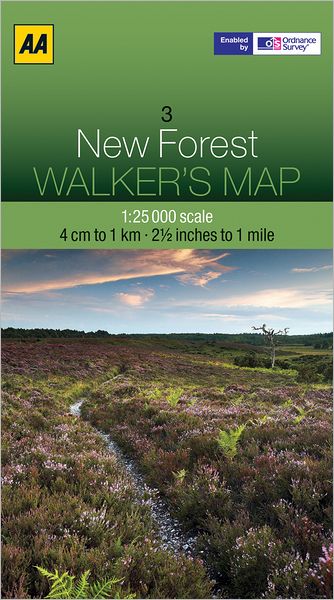 Cover for AA Publishing · New Forest - Walker's Map (Landkarten) (2012)