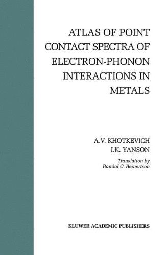 Cover for A.v. Khotkevich · Atlas of Point Contact Spectra of Electron-phonon Interactions in Metals (Hardcover Book) (1994)