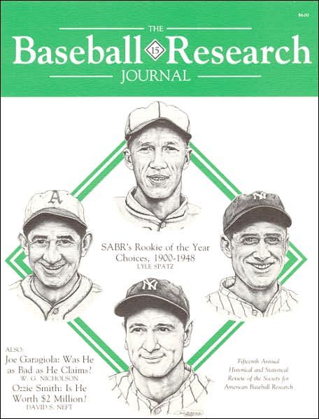 Cover for Society for American Baseball Research (SABR) · The Baseball Research Journal (BRJ), Volume 15 (Paperback Book) (1986)