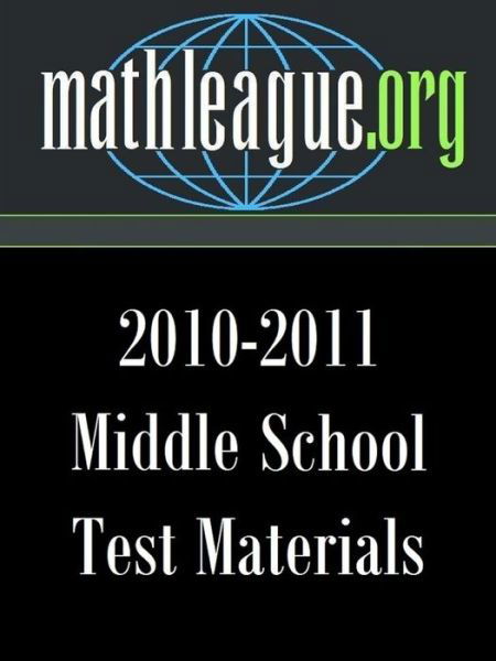 Cover for Tim Sanders · Middle School Test Materials 2010-2011 (Paperback Book) (2011)