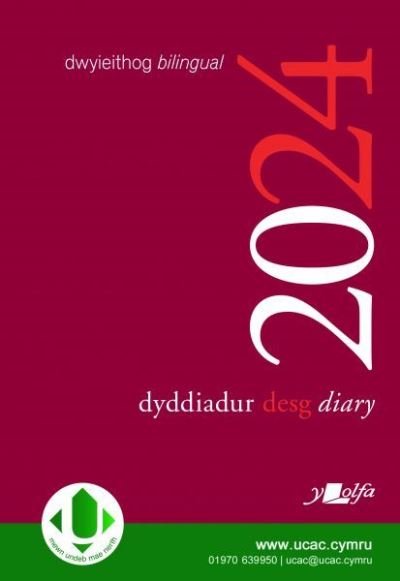 Cover for Y Lolfa · Dyddiadur Desg Lolfa 2024 (£8.99) (Hardcover bog) [Bilingual edition] (2023)