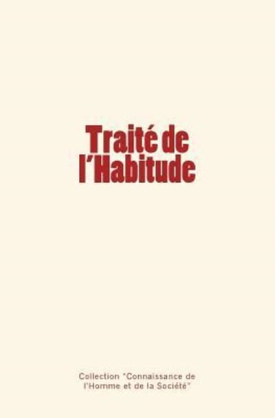 Cover for Leon Dumont · Traite de l'Habitude (Paperback Book) (2017)