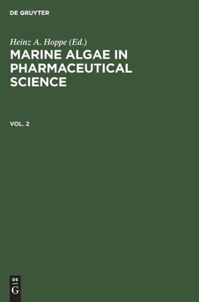 Cover for Marine algae in pharmaceutical science (Buch) (1982)