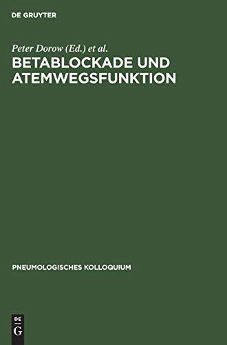 Cover for Peter Dorow · Betablockade Und Atemwegsfunktion (Paperback Bog) (1984)