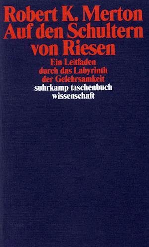 Cover for Robert K. Merton · Suhrk.TB.Wi.0426 Merto.Auf Schult.Ries. (Bok)