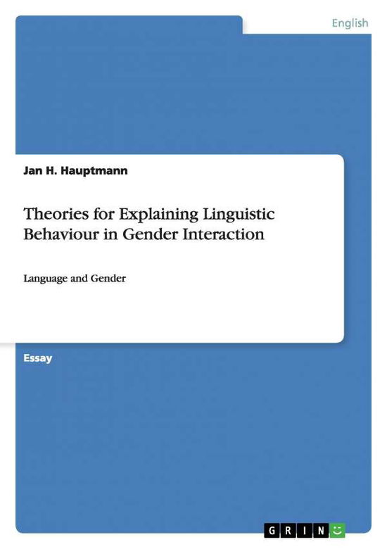 Cover for Hauptmann · Theories for Explaining Lingu (Book) (2008)