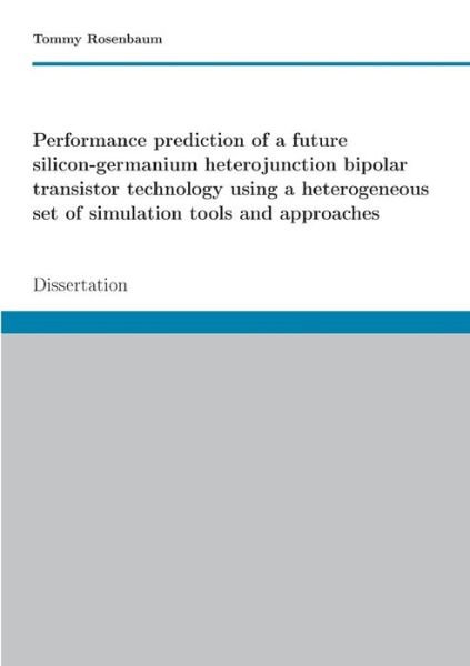 Cover for Rosenbaum · Performance prediction of a f (Buch) (2017)