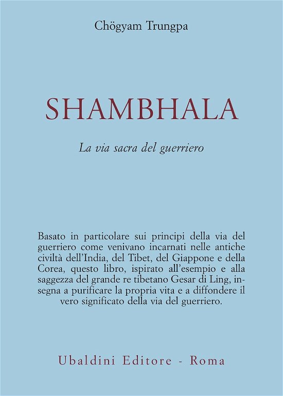 Cover for Chögyam Trungpa · Shambhala. La Via Sacra Del Guerriero (Book)