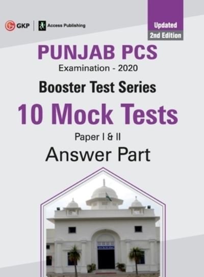 Booster Test Series Punjab Pcs Paper I & II 10 Mock Tests (Questions, Answers & Explanations) - Gkp - Bøker - G. K. Publications - 9789390187263 - 25. august 2020