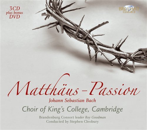 Bach-matthaus Passion - Kings College Cambridge Cle - Musique - BRILLIANT - 5028421941264 - 19 avril 2011