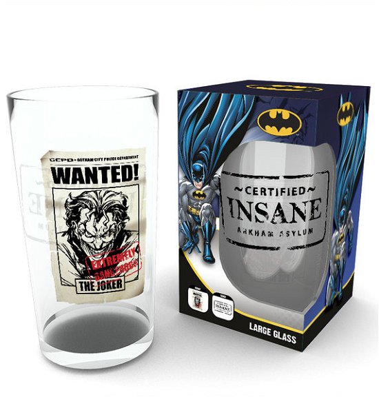 Cover for DC COMICS · Large Glasses 500ml - Joker Wanted (MERCH) (2019)