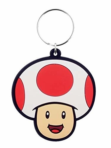 Super Mario Gummi-Schlüsselanhänger Toad 6 cm - Nintendo: Pyramid - Merchandise -  - 5050293389264 - 13. oktober 2023