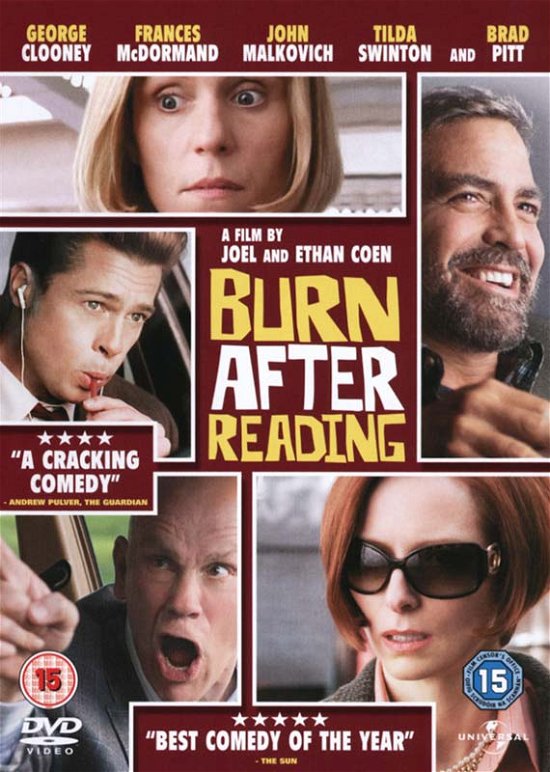 Cover for Burn After Reading DVD · Burn After Reading (DVD) (2009)