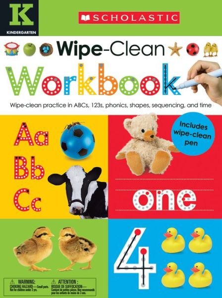 Cover for Scholastic · Kindergarten Wipe-Clean Workbook: Scholastic Early Learners (Wipe-Clean Workbook) - Scholastic Early Learners (Board book) (2015)
