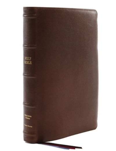 Cover for Thomas Thomas Nelson · KJV, Reference Bible, Center-Column Giant Print, Premium Goatskin Leather, Brown, Premier Collection, Comfort Print (Book) (2019)