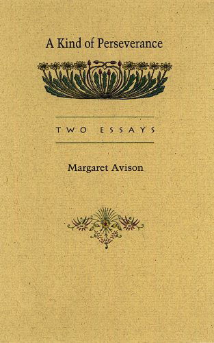 Cover for Margaret Avison · A Kind of Perseverance (Paperback Book) [First edition] (2010)