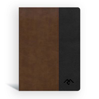 Cover for CSB Bibles by Holman · CSB Men of Character Bible, Brown / Black LeatherTouch (Imitation Leather Bo) (2021)