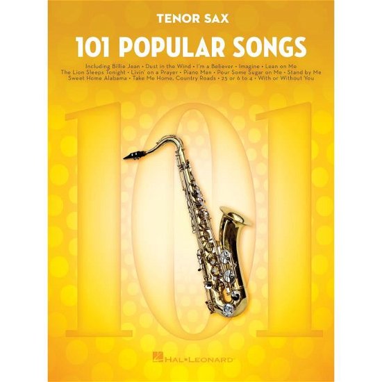 Cover for Hal Leonard Publishing Corporation · 101 Popular Songs: For Tenor Sax (Bog) (2017)