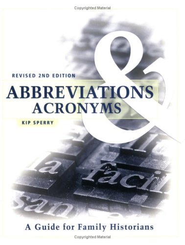 Cover for Kip Sperry · Abbreviations &amp; Acronyms: Revised 2nd Edition (Pocketbok) [Revised Second edition] (2003)