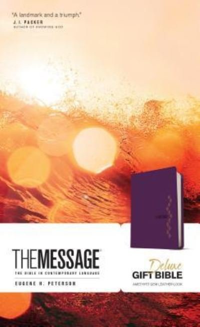 Cover for Eugene H. Peterson · Message Deluxe Gift Bible, Purple (Leather Book) (2019)