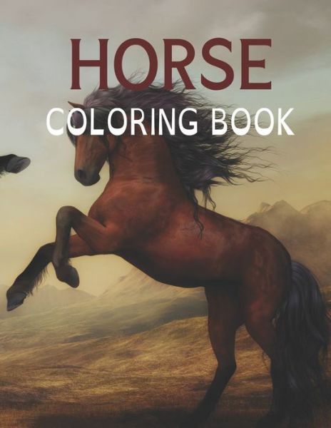 Cover for Merchant Book Publisher · Horse Coloring Book (Paperback Book) (2019)