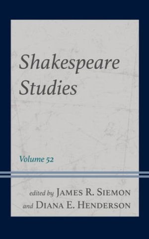 Shakespeare Studies (Hardcover Book) (2024)