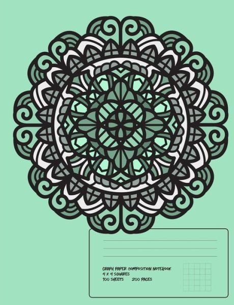 Cover for Bliss · Contemporary Mandala Blue Composition Notebook 4x4 Graph Paper (Paperback Bog) (2018)