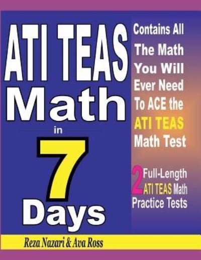 Cover for Ava Ross · ATI TEAS Math in 7 Days (Paperback Book) (2018)