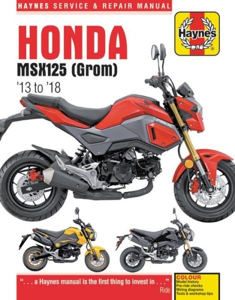 Cover for Haynes Publishing · Honda MSX125 (Grom) (13-18) (Taschenbuch) (2018)