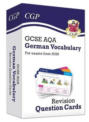 Cover for CGP Books · New GCSE AQA German: Vocabulary Revision Question Cards (for exams from 2026) - CGP AQA GCSE German (Hardcover Book) (2025)