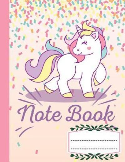 Cover for Banana Leaves · Notebook Composition Book Wide Ruled Kawaii Pink Unicorn, Writer's Notebook for School / student / office / teacher (Paperback Book) (2017)
