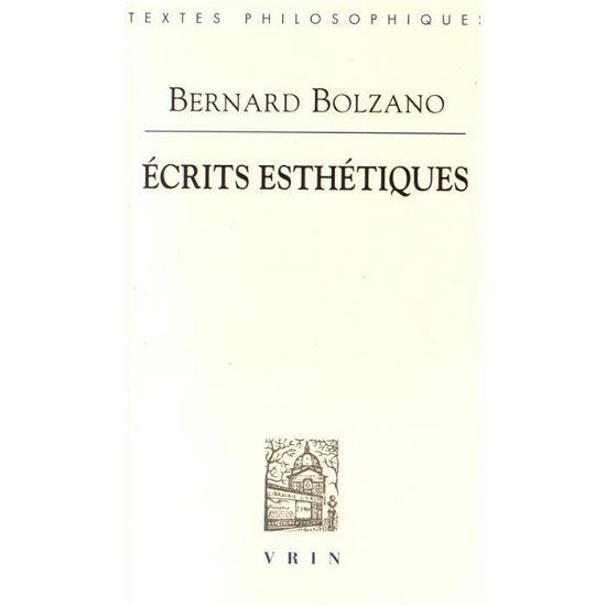 Cover for Bernard Bolzano · Ecrits Esthetiques (Paperback Book) (2017)