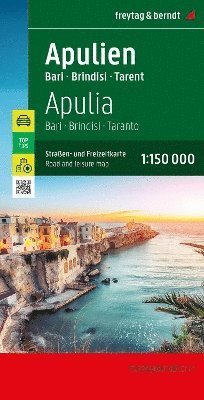 Cover for Ak 0627-23 Apulien · Apulia : Bari, Brindisi, Taranto: Road and Leisure Map (Landkart) (2023)