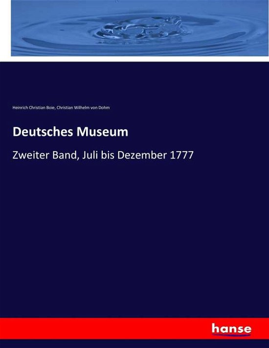 Cover for Boie · Deutsches Museum (Buch) (2017)