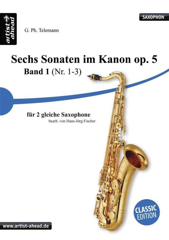 Cover for Telemann · 6 Sonaten im Kanon f.2Sax.01 (Book)