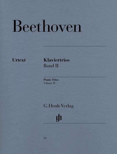 Cover for L. Beethoven · Klaviertrios.02.HN26 (Book) (2018)