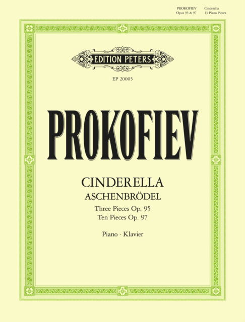Cover for Sergei Prokofiev · Cinderella: 13 Pieces for Piano Op. 95, Op. 97 (Aschenbrodel): Three Pieces Op. 95, Ten Pieces, Op.97 (Partituren) (2024)