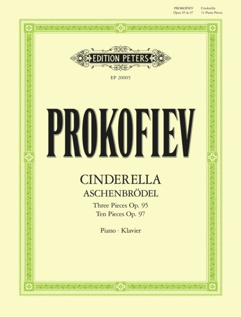 Cover for Sergei Prokofiev · Cinderella: 13 Pieces for Piano Op. 95, Op. 97 (Aschenbrodel): Three Pieces Op. 95, Ten Pieces, Op.97 (Sheet music) (2024)
