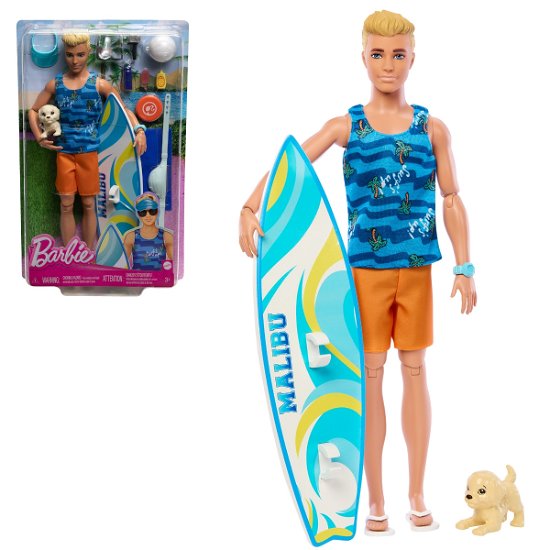 BRB Ken Surf Doll + Accy - Mattel - Merchandise - ABGEE - 0194735167265 - 