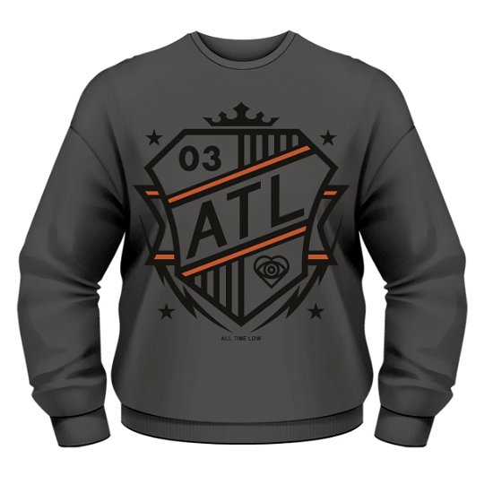 Cover for All Time Low · All Time Low: Shield (Felpa Unisex Tg. S) (N/A) [size S] [Grey edition] (2015)