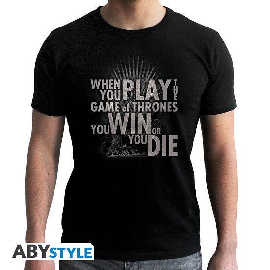 Cover for T-Shirt Männer · GAME OF THRONES - Tshirt Quote Trone -  man SS b (MERCH) (2019)