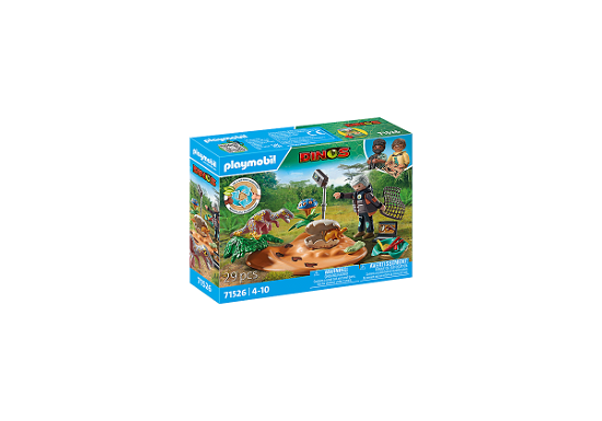 Cover for Playmobil · Stegosaurus Nest With Egg Thief (71526) (Leksaker)