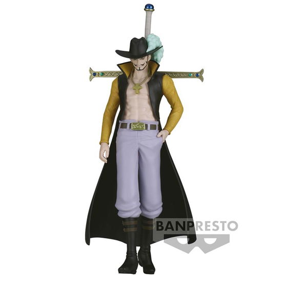 Cover for One Piece: Banpresto · ONE PIECE - Dracule Mihawk - Figure The Shukko 16c (Zabawki) (2024)