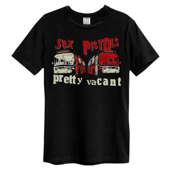 Sex Pistols - Pretty Vacant Amplified Medium Vintage Black T Shirt - Sex Pistols - Koopwaar - AMPLIFIED - 5054488306265 - 