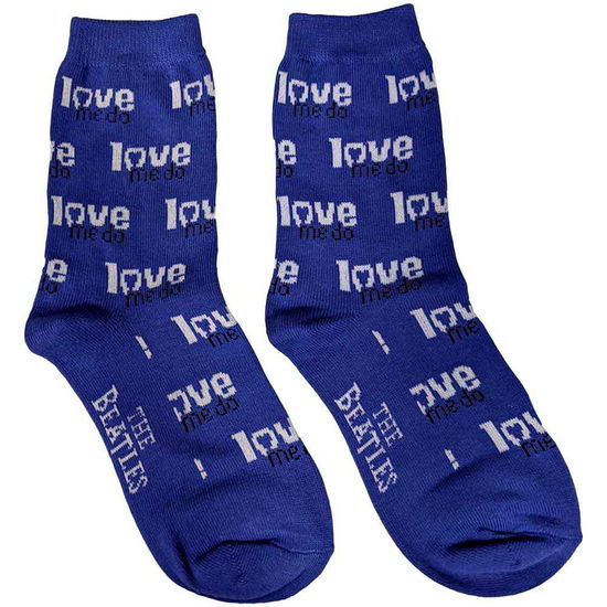 The Beatles Unisex Ankle Socks: Love Me Do (UK Size 7 - 11) - The Beatles - Produtos - Apple Corps - Apparel - 5055295341265 - 