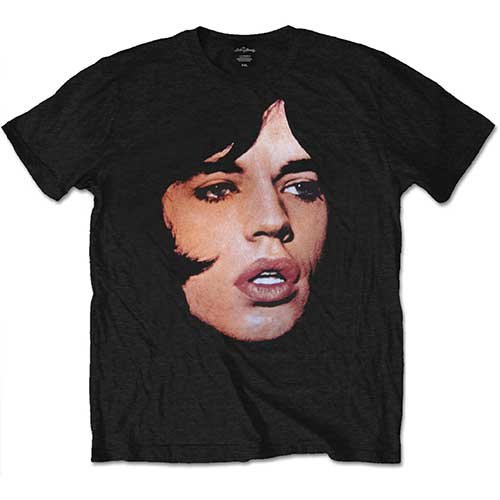 The Rolling Stones Unisex T-Shirt: Mick Portrait - The Rolling Stones - Merchandise - Bravado - 5055295354265 - 